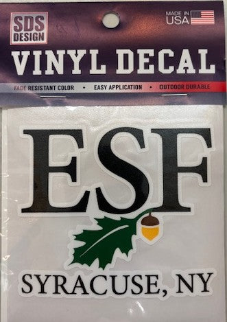 ESF Leaf & Acorn Vinyl Decal (outside)