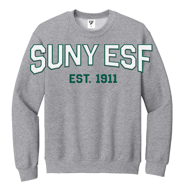 Gray sweatshirt with 'SUNY ESF EST. 1911' 