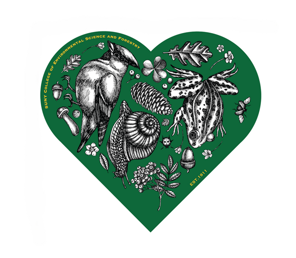 Green Heart Sticker