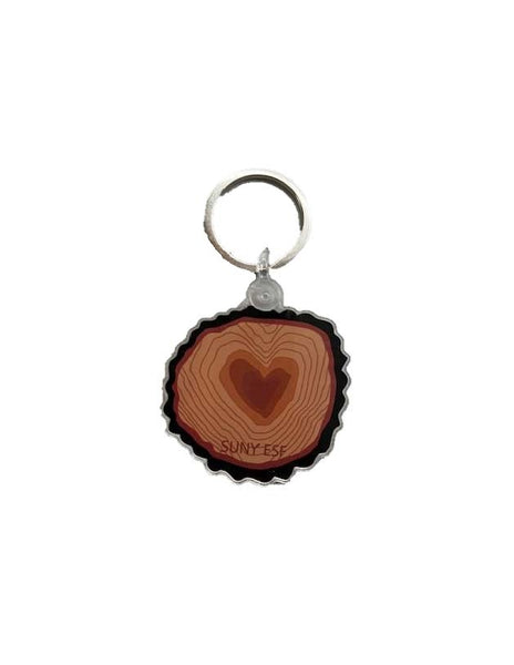 Heart In Stump Keychain