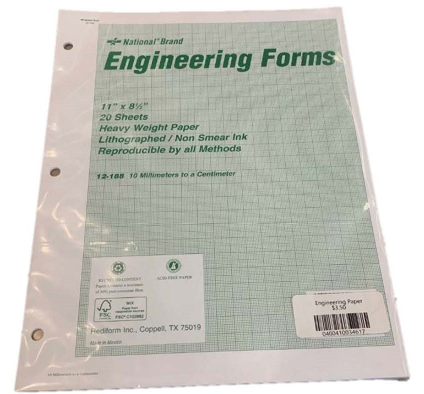 Engineering Paper - ESF College Bookstore