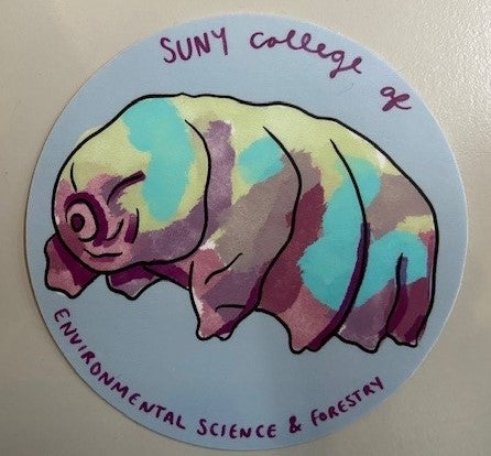 Non-Holographic Tardigrade Sticker